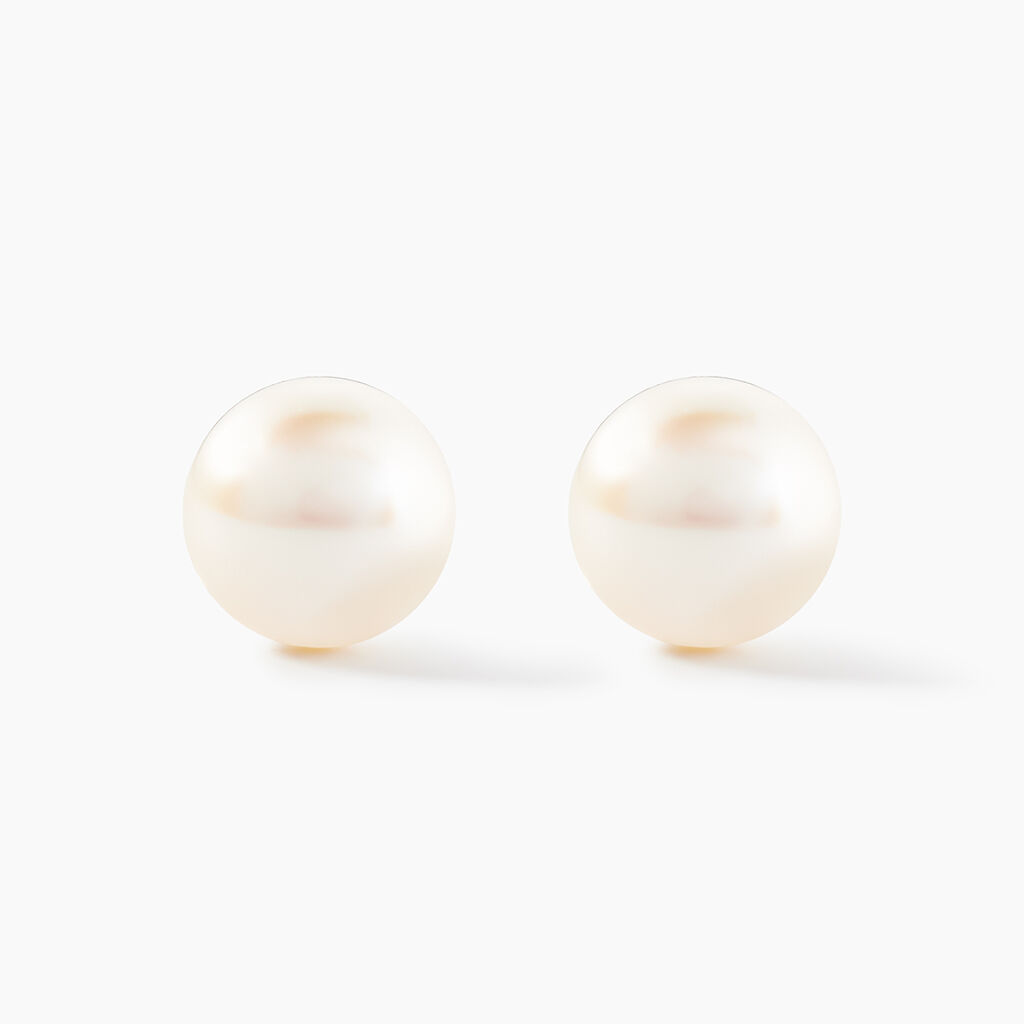 Boucles D'oreilles Puces Suki Or Jaune Perle De Culture - Clous d'oreilles Femme | Histoire d’Or