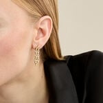 Boucles D'oreilles Pendantes Lady Code Acier Jaune - Boucles d'oreilles pendantes Femme | Histoire d&rsquo;Or
