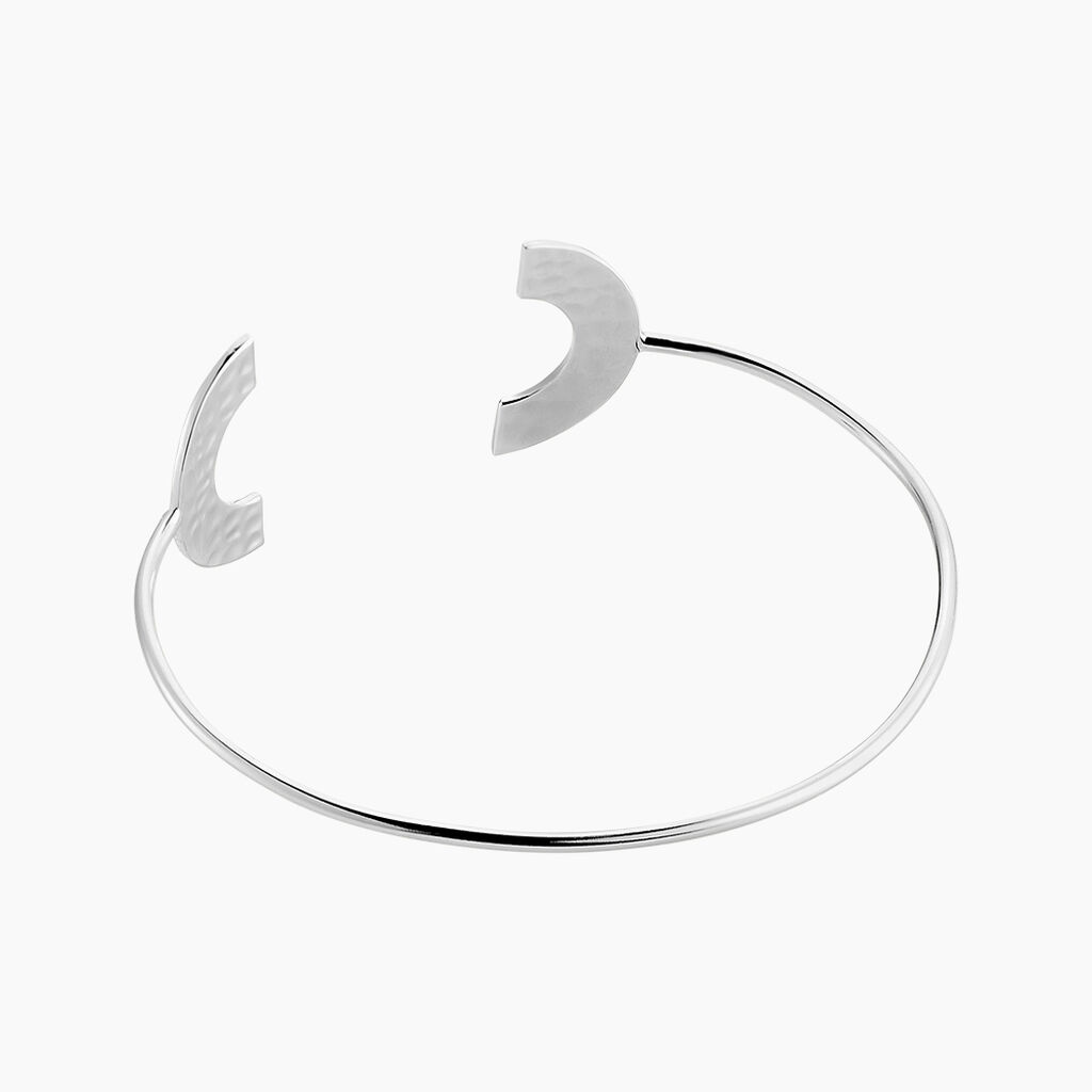 Jonc Harper Argent Blanc - Bracelets joncs Femme | Histoire d’Or
