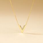 Collier Dao Or Jaune Oxyde De Zirconium - Colliers Femme | Histoire d&rsquo;Or