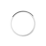 Alliance Inayah Ruban Plat Argent Blanc - Alliances Famille | Histoire d&rsquo;Or