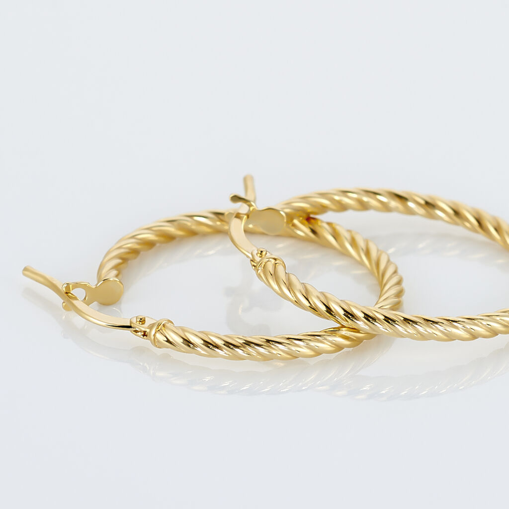 Créoles Bartimee Or Jaune - Boucles d'oreilles créoles Femme | Histoire d’Or