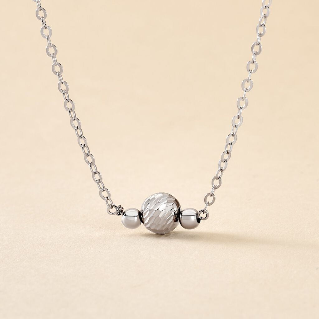 Collier Tolly Argent Blanc - Colliers fantaisie Femme | Histoire d&rsquo;Or