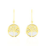 Boucles D'oreilles Pendantes Noamie Or Jaune Nacre - Boucles d'oreilles pendantes Femme | Histoire d&rsquo;Or