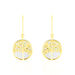 Boucles D'oreilles Pendantes Noamie Or Jaune Nacre