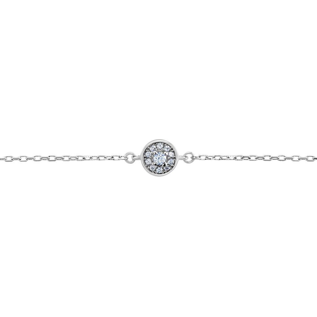 Bracelet Auxana Argent Blanc Oxyde De Zirconium - Bracelets Femme | Histoire d’Or