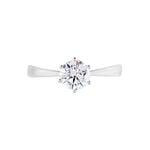 Solitaire Or Blanc Laurian Oxyde De Zirconium Blanc - Bagues solitaires Femme | Histoire d&rsquo;Or