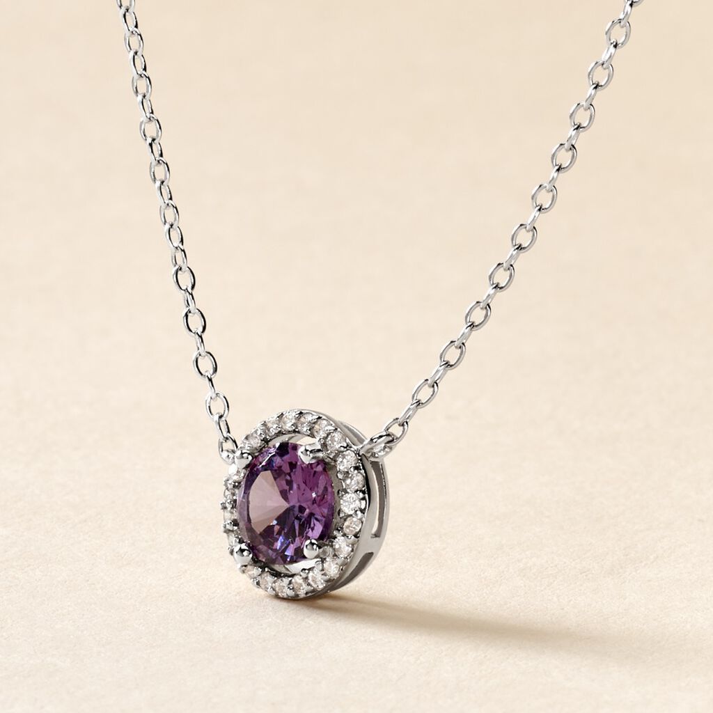 Collier Argent Blanc Rio Copacabana Oxyde De Zirconium - Colliers fantaisie Femme | Histoire d’Or