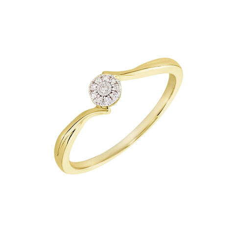Bague Or Jaune Cerisette Diamant - Bagues avec pierre Femme | Histoire d’Or