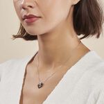 Collier Nolwen Argent Blanc C&eacute;ramique Et Oxyde De Zirconium - Colliers fantaisie Femme | Histoire d&rsquo;Or