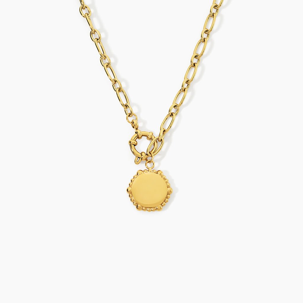 Collier Alexanne Acier Jaune -  Femme | Histoire d&rsquo;Or