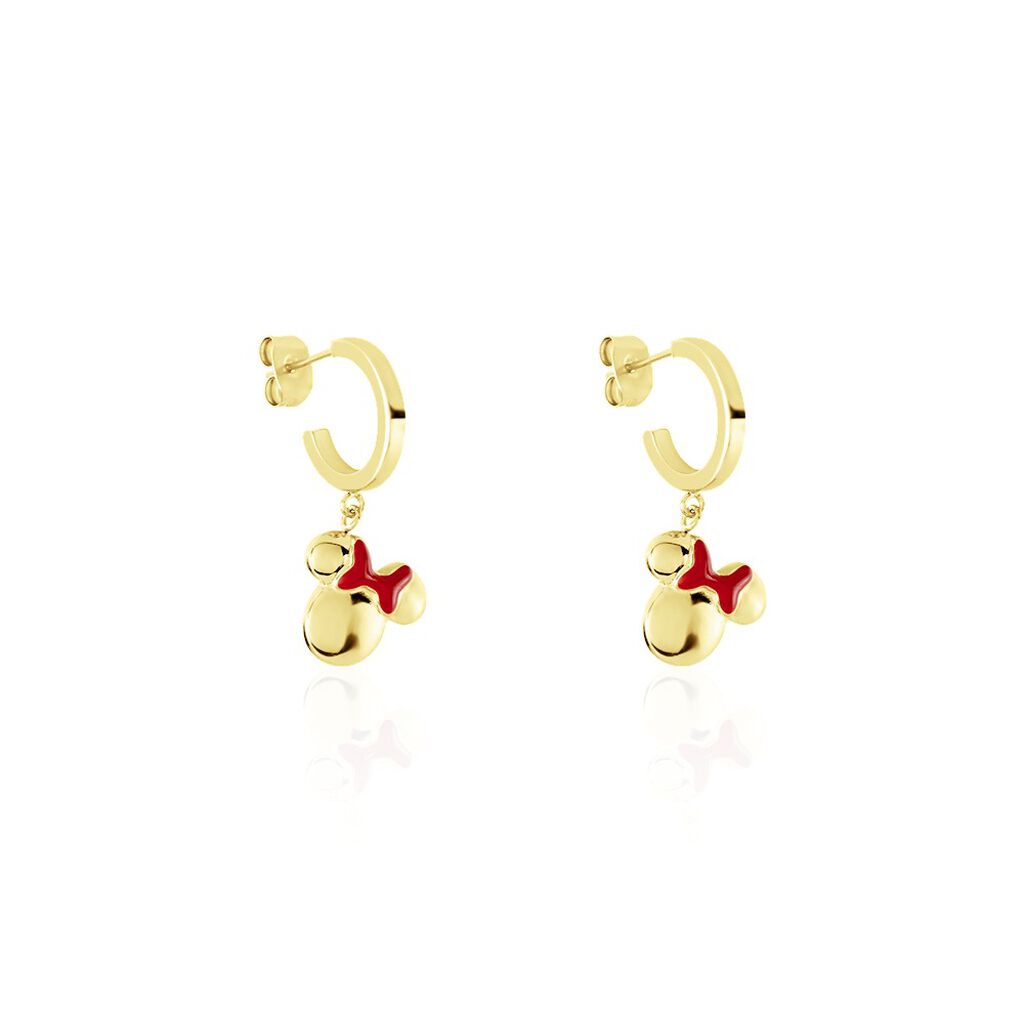 Créoles Disney Acier Doré Email - Boucles d'oreilles créoles Femme | Histoire d’Or