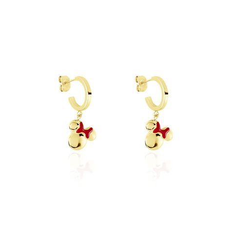 Créoles Disney Acier Doré Email - Boucles d'oreilles créoles Femme | Histoire d’Or