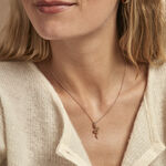 Collier Yasha Plaqu&eacute; Or Jaune Spinelle Synth&eacute;tique - Colliers Femme | Histoire d&rsquo;Or