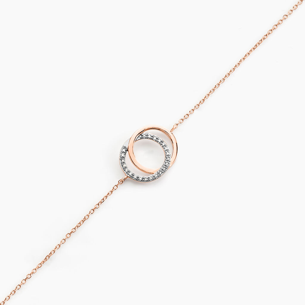 Bracelet Or Rose Tresha Diamants - Bracelets Femme | Histoire d’Or