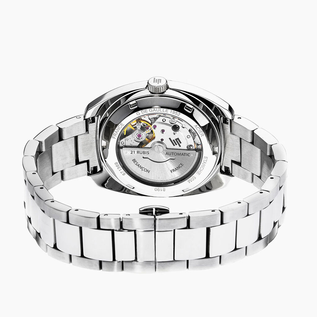 Montre Lip General De Gaulle Auto 39 Vert - Id&eacute;es cadeaux Homme | Histoire d&rsquo;Or