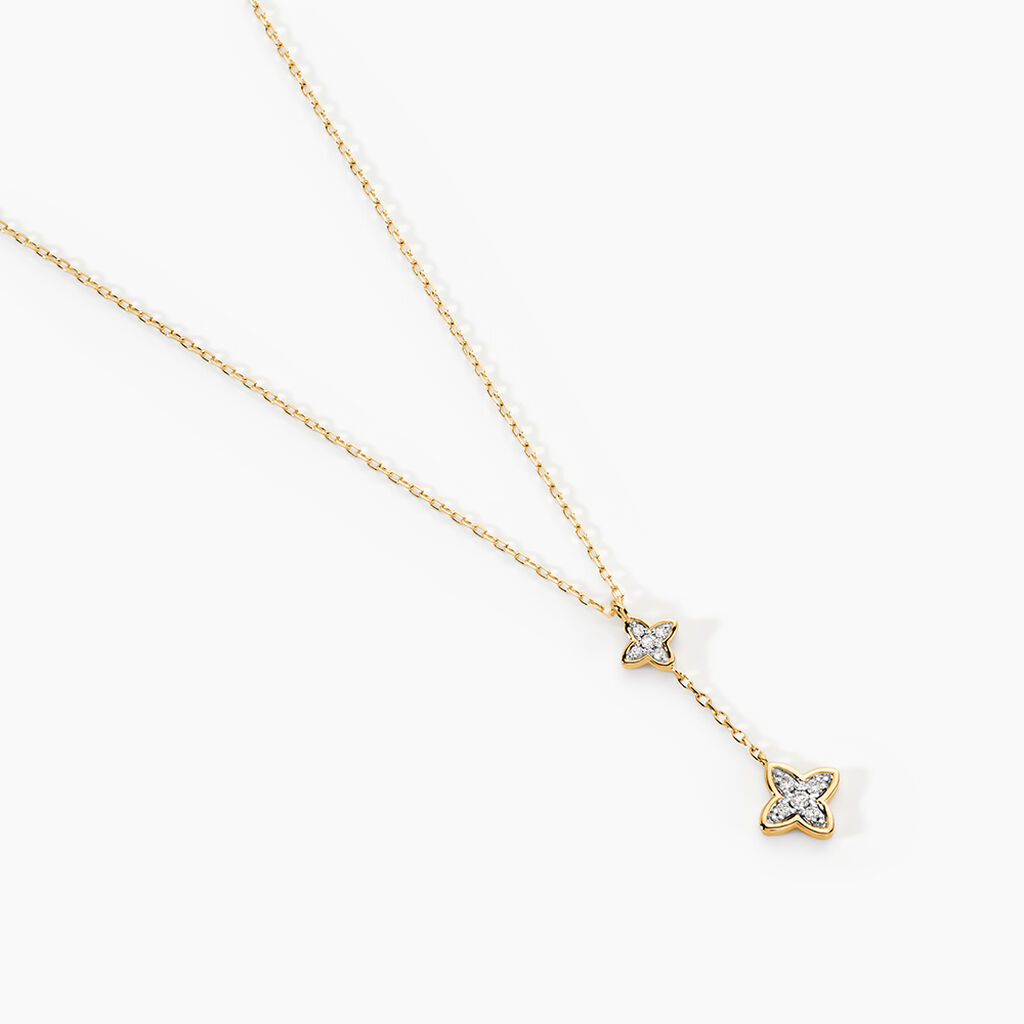 Collier Delicatesse Or Jaune Diamant - Colliers Femme | Histoire d&rsquo;Or