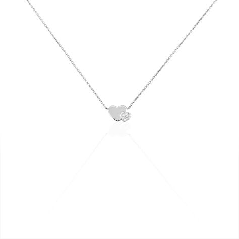 Collier Flamen Argent Blanc Oxyde De Zirconium - Colliers fantaisie Femme | Histoire d&rsquo;Or