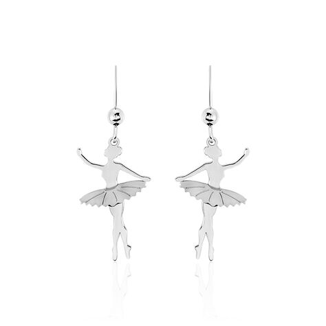 Boucles D'oreilles Pendantes Ritej Argent Blanc - Boucles d'oreilles fantaisie Femme | Histoire d’Or