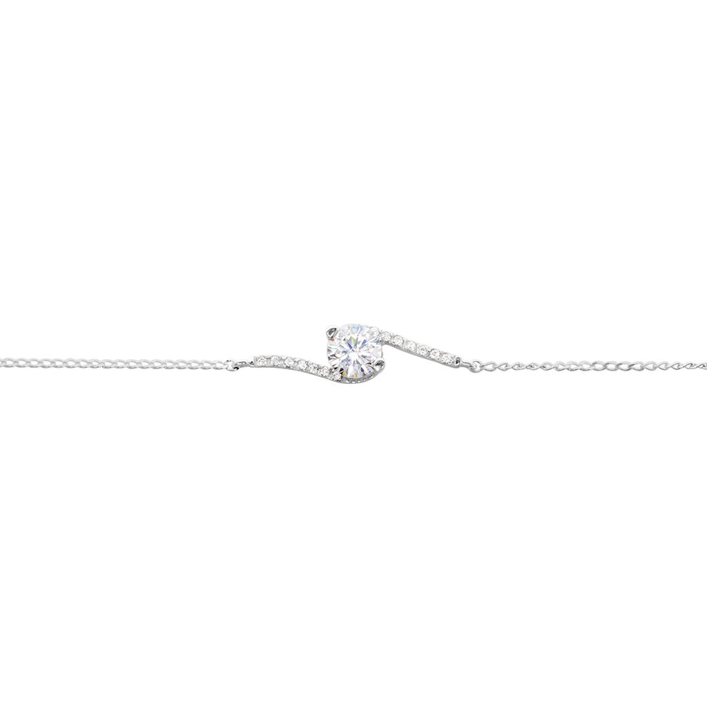 Bracelet Olly Or Blanc Oxyde De Zirconium - Bracelets Femme | Histoire d’Or