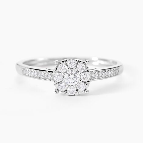 Bague Cilka Or Blanc Diamant - Bagues avec pierre Femme | Histoire d’Or