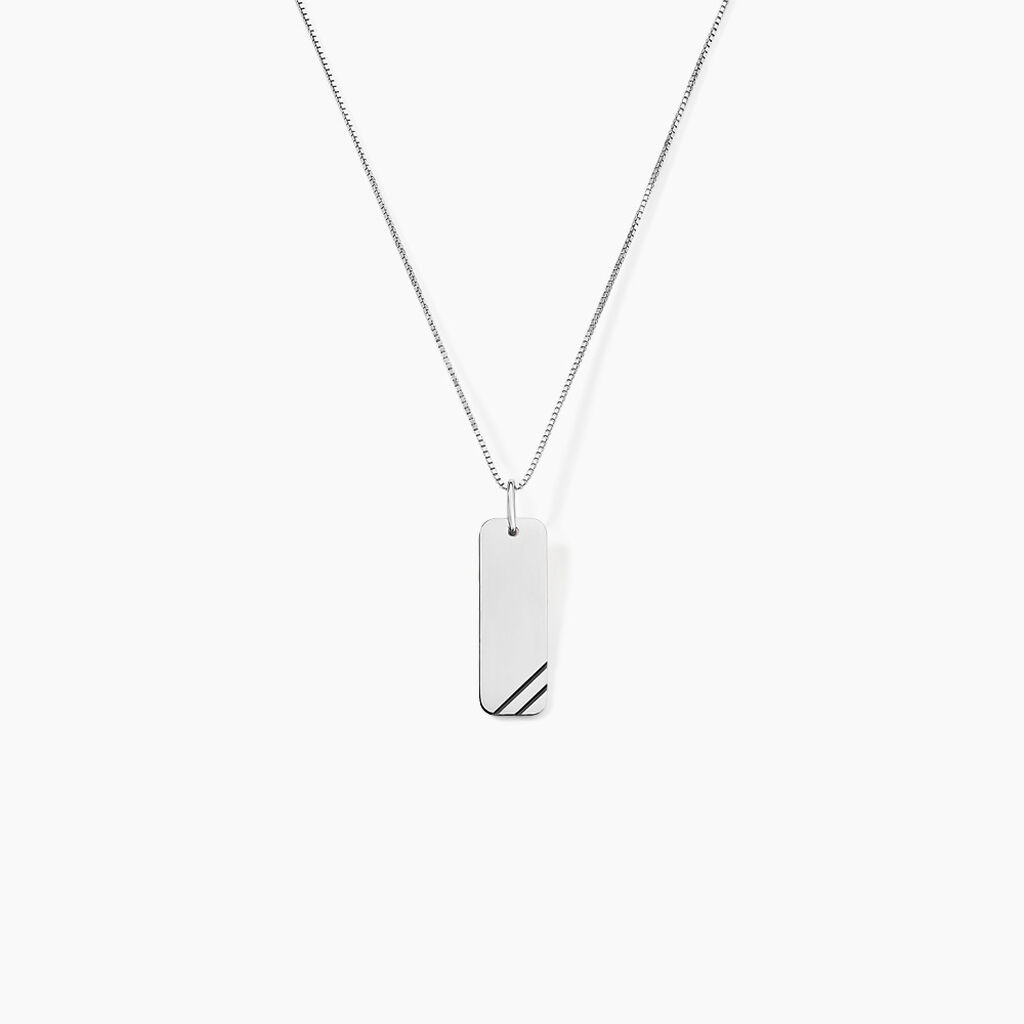 Collier Ryan Or Blanc - Colliers Homme | Histoire d&rsquo;Or