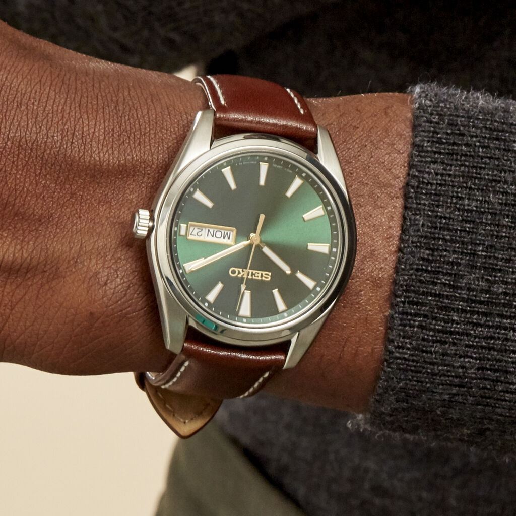Montre Seiko Classique Vert Foncé - Montres Homme | Histoire d’Or