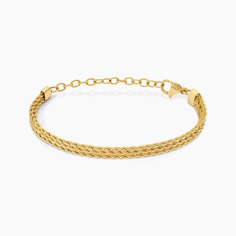 Bracelet Doria Acier Jaune - Bracelets cha&icirc;ne Femme | Histoire d&rsquo;Or