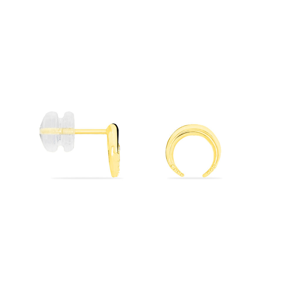 Boucles D'oreilles Puces Sergeline Or Jaune - Clous d'oreilles Femme | Histoire d’Or