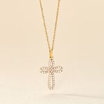 Pendentif Chastity Or Jaune Oxyde De Zirconium - Pendentifs Communion Femme | Histoire d&rsquo;Or