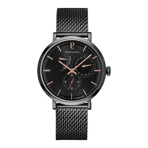 Montre Pierre Lannier Collection Evidence Noir - Montres Homme | Histoire d’Or