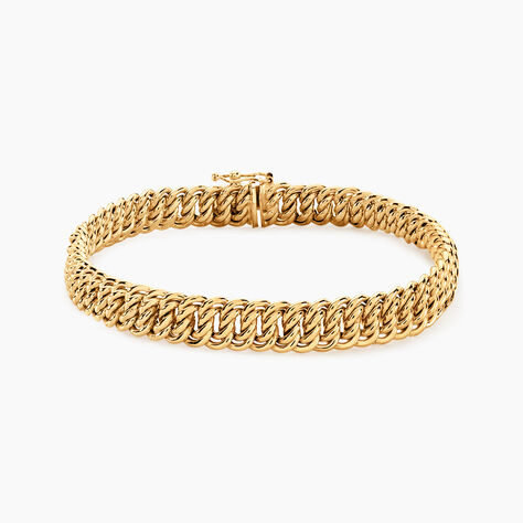 Bracelet Jimmy Maille Americaine Or Jaune - Bracelets chaîne Femme | Histoire d’Or
