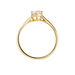 Bague Solitaire Plaqué Or Jaune Eulia Oxyde De Zirconium - Bagues solitaires Femme | Histoire d’Or