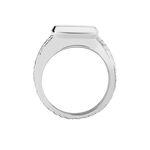 Bague Argent Blanc - Bagues Homme | Histoire d&rsquo;Or