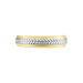 Alliance Izaak Argent Bicolore - Alliances Homme | Histoire d’Or