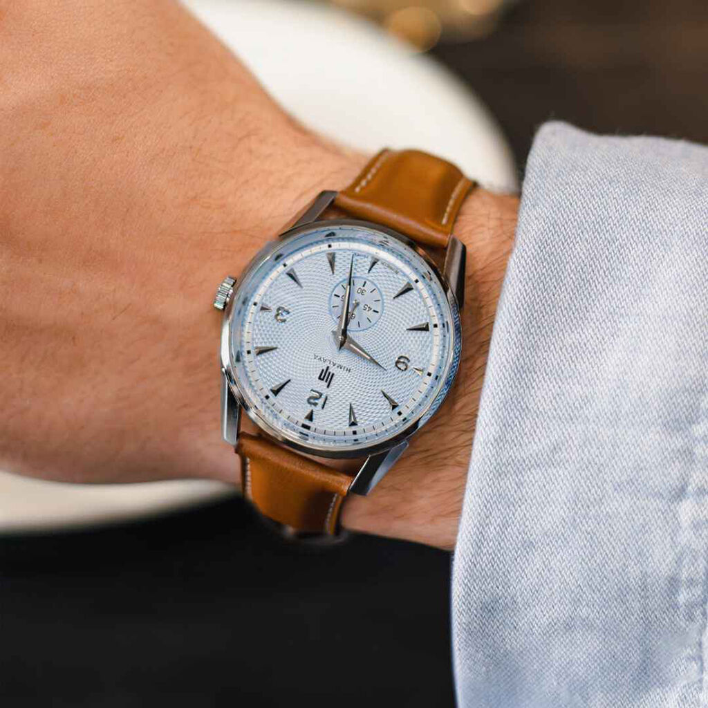 Montre Lip Himalaya 40 Bleu Sky - Montres &eacute;tanches Homme | Histoire d&rsquo;Or
