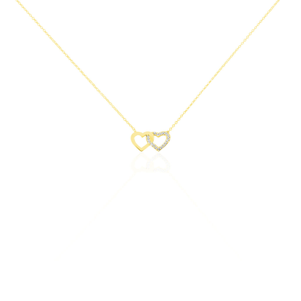 Collier Bassam Or Jaune Oxydes De Zirconium