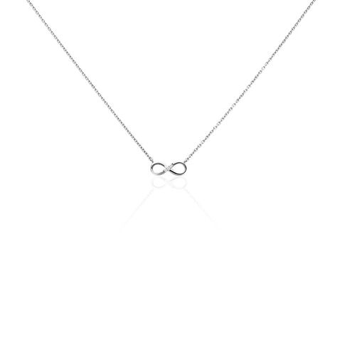 Collier Nohemi Argent Blanc Oxyde De Zirconium - Colliers fantaisie Femme | Histoire d&rsquo;Or
