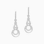 Boucles D'oreilles Pendantes Greta Argent Blanc - Boucles d'oreilles fantaisie Femme | Histoire d&rsquo;Or