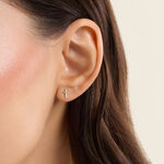 Boucles D'Oreilles Puces Christiana Or Jaune - Boucles d'oreilles 18 carats Femme | Histoire d&rsquo;Or
