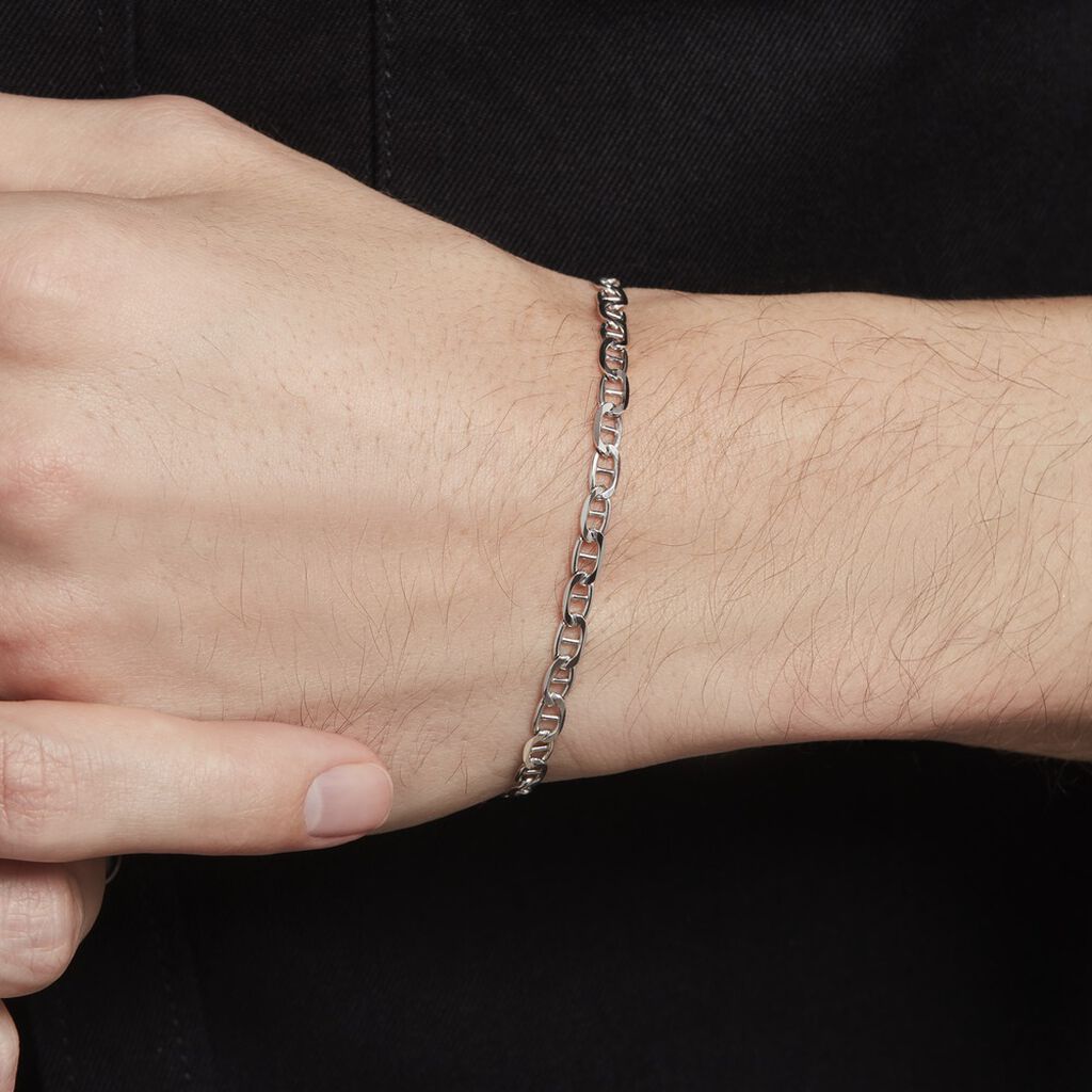 Bracelet Piato Argent Blanc - Bracelets chaîne Homme | Histoire d’Or