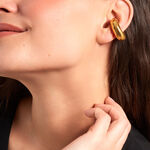 Bague D'oreille Unitaire Cheyenne Acier Jaune - Boucles d'oreilles fantaisie Femme | Histoire d&rsquo;Or