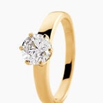 Bague Solitaire Natalia Or Jaune Diamant Synthetique - Bagues solitaires Femme | Histoire d&rsquo;Or