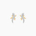 Boucles D'oreilles Puces Azzedine Salamandre Or Bicolore - Clous d'oreilles Femme | Histoire d’Or