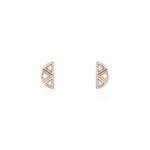 Boucles D'oreilles Puces Argent Rose Donella Oxyde De Zirconium - Boucles d'oreilles fantaisie Femme | Histoire d&rsquo;Or