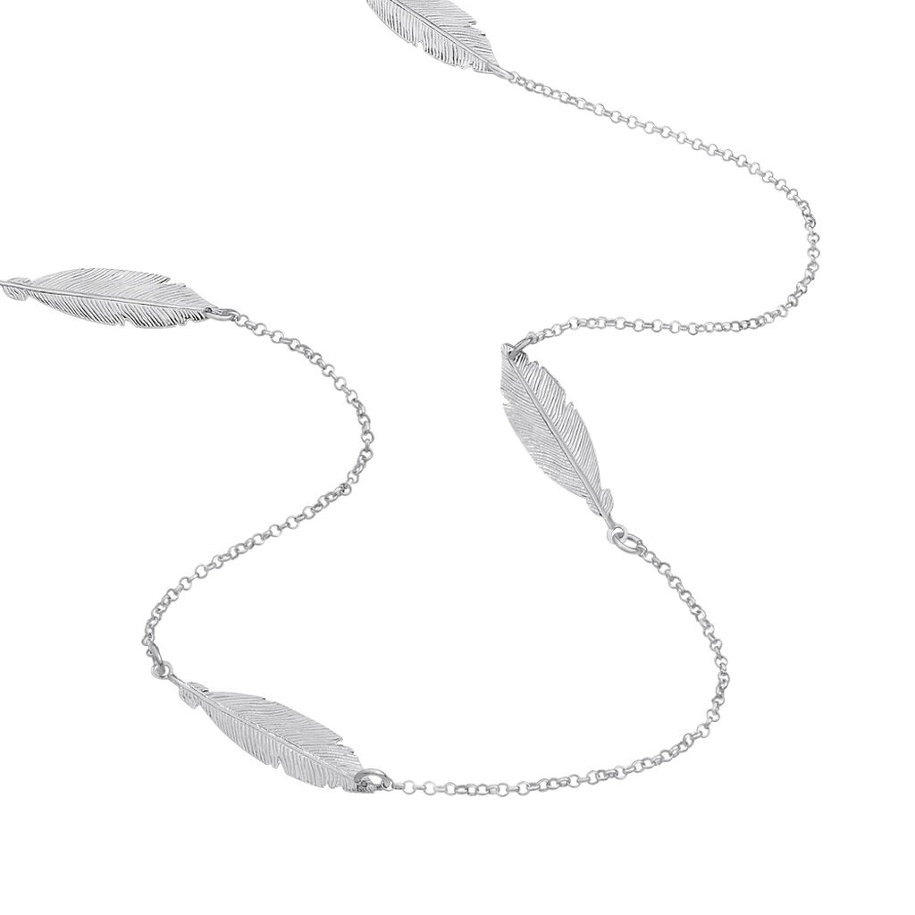 Collier Sautoir Euriell Argent Blanc - Sautoirs Femme | Histoire d’Or