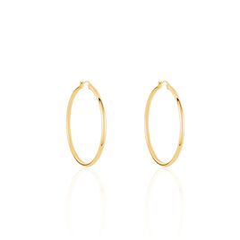 Créoles Creolia Acier Jaune - Boucles d'oreilles créoles Femme | Histoire d’Or