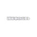 Demi-alliance Or Blanc  Eloisa Diamant Synthetique - Alliances Femme | Histoire d’Or