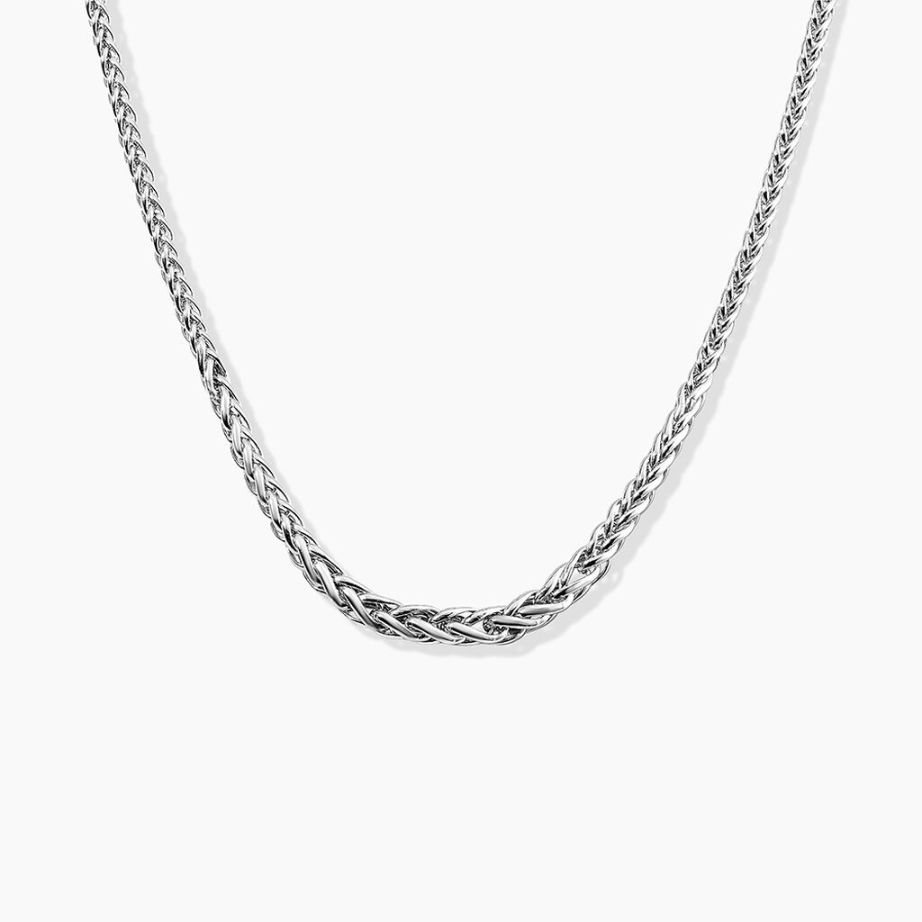 Collier Jany Danilo Maille Palmier Or Blanc - Chaines Femme | Histoire d’Or
