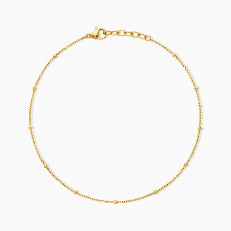 Cha&icirc;ne De Cheville Cindie Acier Jaune - Cha&icirc;nes de cheville Femme | Histoire d&rsquo;Or